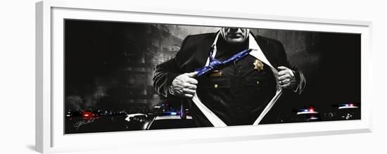 Police Hero-Jason Bullard-Framed Premium Giclee Print