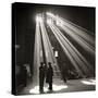 Police in Waiting Room of the Union Station, Chicago-null-Stretched Canvas