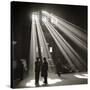 Police in Waiting Room of the Union Station, Chicago-null-Stretched Canvas
