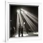 Police in Waiting Room of the Union Station, Chicago-null-Framed Photographic Print