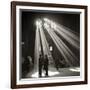 Police in Waiting Room of the Union Station, Chicago-null-Framed Photographic Print