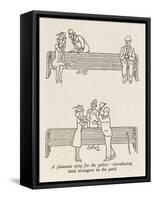 Police Introduction Service-William Heath Robinson-Framed Stretched Canvas
