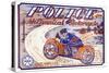 Police Mechanical Motorcycle-null-Stretched Canvas