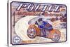 Police Mechanical Motorcycle-null-Stretched Canvas