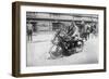 Police Mobile Motorcycle Machine Gun-null-Framed Art Print