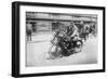 Police Mobile Motorcycle Machine Gun-null-Framed Art Print