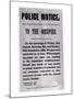 Police Notice to the Occupier Relating to Murders in Whitechapel, 30th September 1888-null-Mounted Giclee Print