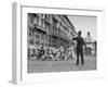 Police Officer Directing Traffic-Dmitri Kessel-Framed Photographic Print