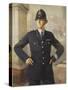 Police Officer London-Metropolitan Police-Stretched Canvas