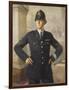 Police Officer London-Metropolitan Police-Framed Art Print