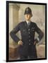 Police Officer London-Metropolitan Police-Framed Art Print