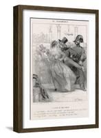 Police Prevent Polka-Charles Vernier-Framed Art Print