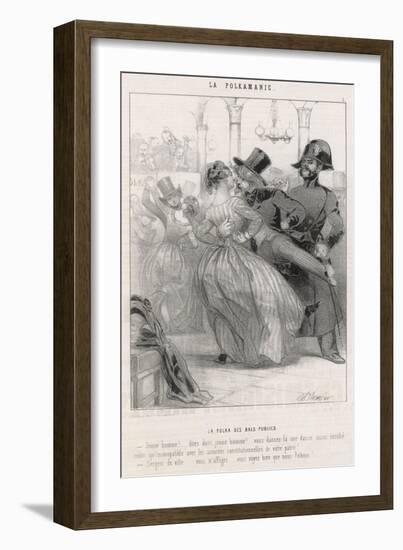 Police Prevent Polka-Charles Vernier-Framed Art Print