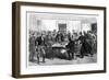 Police Raid on the National Rent Offices at Loughrea, Ireland, 1887-null-Framed Giclee Print