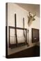 Police Station Gun Rack, Old Cowtown Museum, Wichita, Kansas, USA-Walter Bibikow-Stretched Canvas