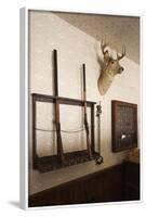 Police Station Gun Rack, Old Cowtown Museum, Wichita, Kansas, USA-Walter Bibikow-Framed Photographic Print