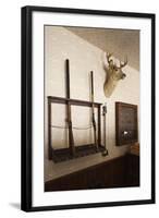 Police Station Gun Rack, Old Cowtown Museum, Wichita, Kansas, USA-Walter Bibikow-Framed Photographic Print