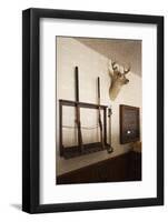 Police Station Gun Rack, Old Cowtown Museum, Wichita, Kansas, USA-Walter Bibikow-Framed Photographic Print