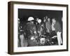 Police Talking to Race Car Enthusiasts at National Hot Rod Assosciation Drag Meet-Ralph Crane-Framed Photographic Print