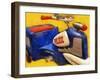 Police Tricycle-Michelle Calkins-Framed Art Print