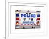 Police Truck, Police Department City of New York, Nypd, US, USA, White Frame, Full Size Photography-Philippe Hugonnard-Framed Art Print