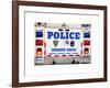 Police Truck, Police Department City of New York, Nypd, US, USA, White Frame, Full Size Photography-Philippe Hugonnard-Framed Art Print