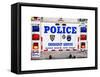 Police Truck, Police Department City of New York, Nypd, US, USA, White Frame, Full Size Photography-Philippe Hugonnard-Framed Stretched Canvas