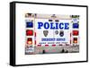Police Truck, Police Department City of New York, Nypd, US, USA, White Frame, Full Size Photography-Philippe Hugonnard-Framed Stretched Canvas