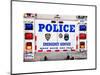 Police Truck, Police Department City of New York, Nypd, US, USA, White Frame, Full Size Photography-Philippe Hugonnard-Mounted Art Print