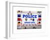 Police Truck, Police Department City of New York, Nypd, US, USA, White Frame, Full Size Photography-Philippe Hugonnard-Framed Art Print