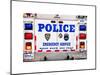 Police Truck, Police Department City of New York, Nypd, US, USA, White Frame, Full Size Photography-Philippe Hugonnard-Mounted Art Print