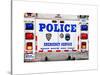 Police Truck, Police Department City of New York, Nypd, US, USA, White Frame, Full Size Photography-Philippe Hugonnard-Stretched Canvas