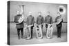 Police Tuba Quartet-null-Stretched Canvas