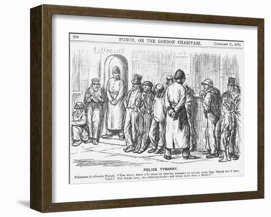 Police Tyranny, 1870-Charles Samuel Keene-Framed Giclee Print