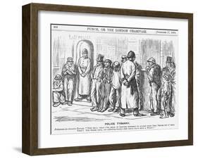Police Tyranny, 1870-Charles Samuel Keene-Framed Giclee Print
