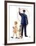 "Policeman and School Children,"October 3, 1931-Joseph Christian Leyendecker-Framed Giclee Print