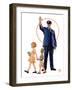 "Policeman and School Children,"October 3, 1931-Joseph Christian Leyendecker-Framed Giclee Print