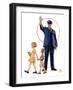 "Policeman and School Children,"October 3, 1931-Joseph Christian Leyendecker-Framed Giclee Print