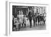 Policeman Helping Schoolchildren across the Road, East End, London, 1926-1927-null-Framed Premium Giclee Print