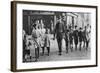 Policeman Helping Schoolchildren across the Road, East End, London, 1926-1927-null-Framed Giclee Print