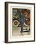 Policeman on Traffic Duty-Charles Robinson-Framed Art Print