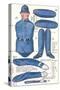 Policeman Paperdoll-null-Stretched Canvas