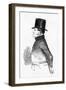 Policeman, Profile, 1840-Kenny Meadows-Framed Art Print