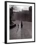 Policeman Talking to Lost Child on a Cobbled Street in Edinburgh, Scotland-null-Framed Photographic Print