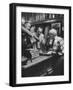 Policemen Checking Pawnshop for Stolen Goods-null-Framed Photographic Print