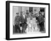 Policemen Posing with Collected Moonshine Photograph - Washington, DC-Lantern Press-Framed Art Print