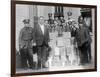 Policemen Posing with Collected Moonshine Photograph - Washington, DC-Lantern Press-Framed Art Print