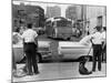 Policemen Watch as 'Freedom Riders' Arrive in Jackson, Mississippi, May 24, 1961-null-Mounted Photo