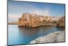 Polignano a Mare coastal town at dusk, Bari, Apulia, Adriatic Sea, Mediterranean Sea, Italy, Europe-Paolo Graziosi-Mounted Photographic Print