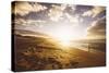 Polihale Sunset Beachscape, Kauai Hawaii-Vincent James-Stretched Canvas